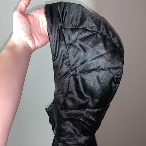 THE NORTH FACE 550 black Goose Down PUFFER JACKET Sz 10/12 hooded Jacket Wm XS P - Picture 14 of 16